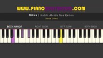 Mitwa [KANK] - Easy PIANO TUTORIAL - Verse [Both Hands]