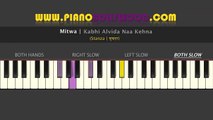 Mitwa [KANK] - Easy PIANO TUTORIAL - Stanza [Both Hands Slow]