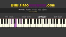 Mitwa [KANK] - Easy PIANO TUTORIAL - Verse [Left Hand]