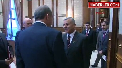 Libya Genel Ulusal Kongre Başkanı Nuri Ebu Sehmeyn, Cumhurbaşkanlığı Sarayı'nda