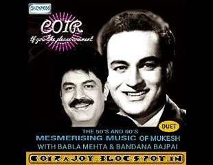 Babla Mehta -- Chothi si ye zindagani re -- Tribute to Mukesh