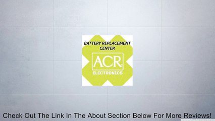 ACR Electronics ACR FBRS 2776 BATTERY SERVICE INCLUDES 1096 BATT PARTS LABOR Review