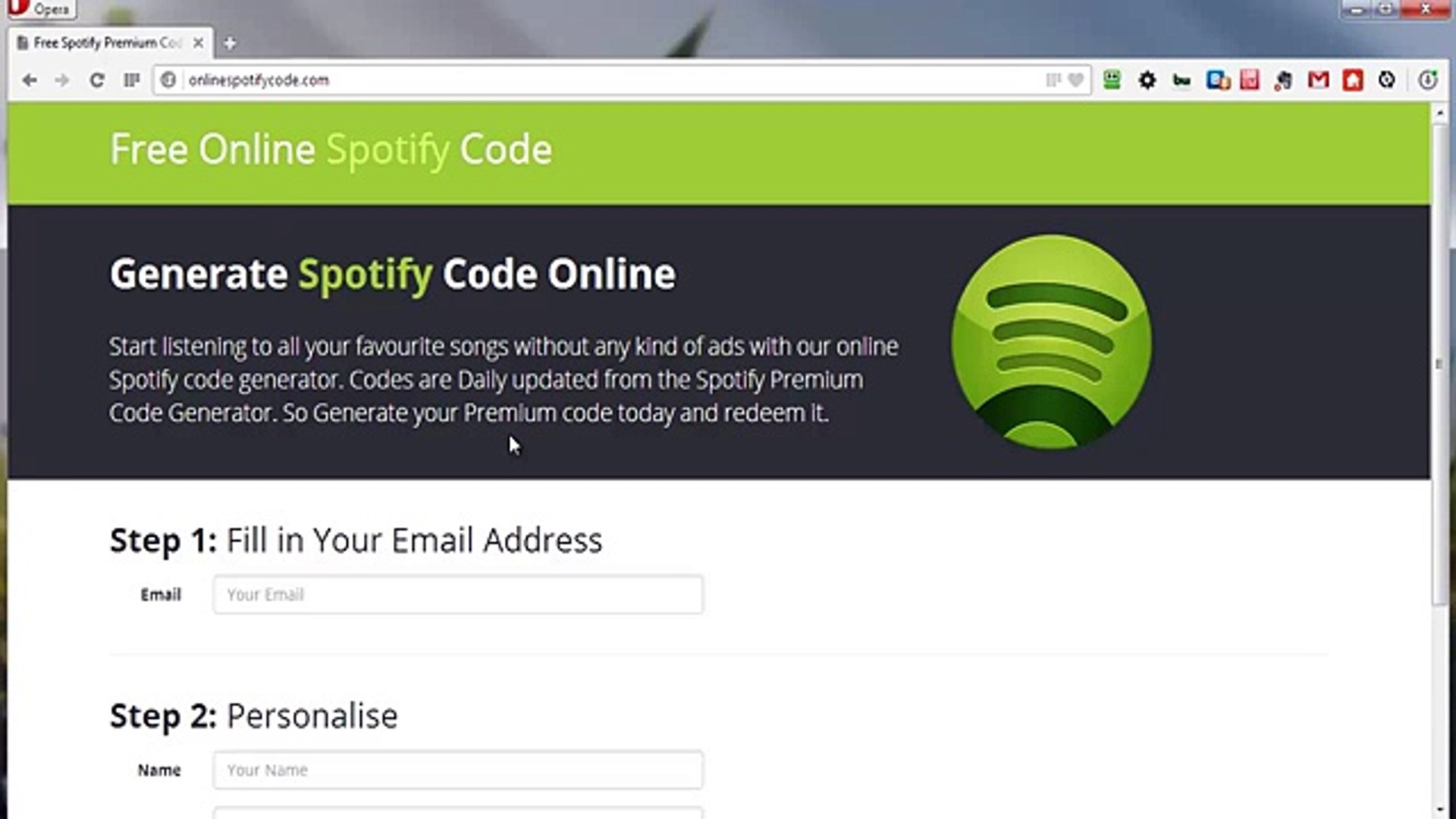⁣Working Spotify Code Generator 2014