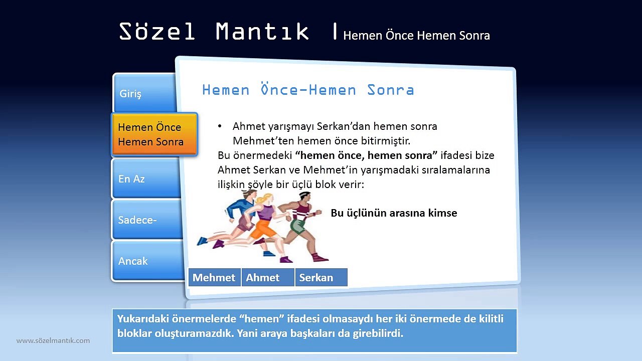 sözelmantık konu anlatımı ve örnek soru çözümleri