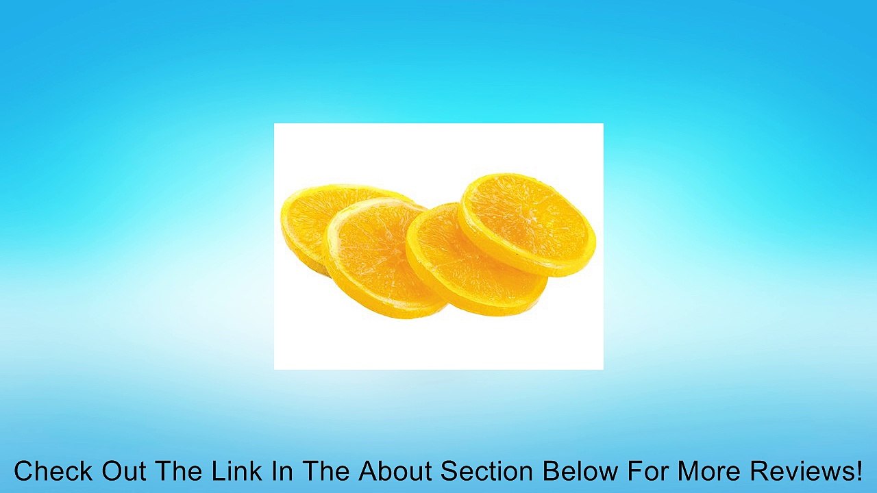 Orange Slices - Faux Fake Fruit Food 3" Round - Pack of 4 (Vibrant Color) Review