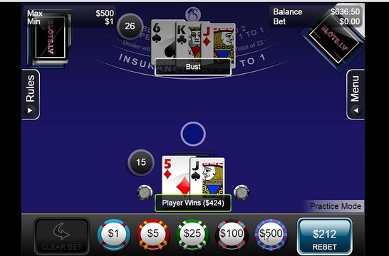 All In Blackjack USA MOBILE $22 No Deposit Casino Bonus