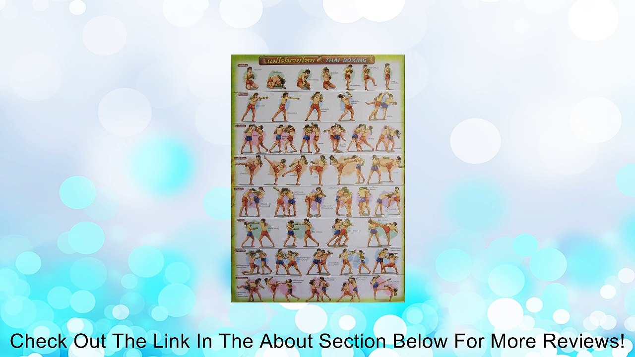 Muay Thai Kickboxing Technical Training Education Poster Review