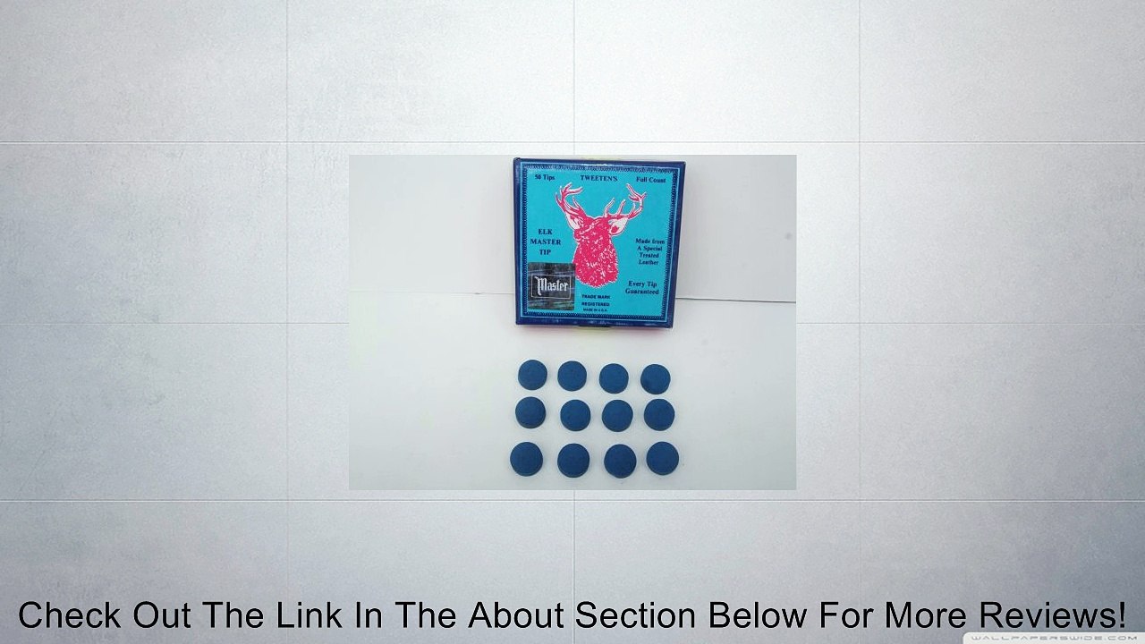 Elkmaster 13 m.m. "soft" cue tips - quantity of 12 Review