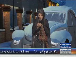 Heavy snowfall in Abbottabad