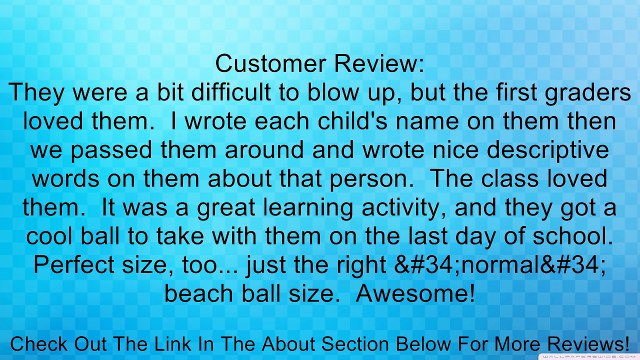 12 Rainbow 16 BEACH BALLS -6 Panel TRADITIONAL STYLE BEACHBALL INFLATABLE POOL PARTY TOYS Review