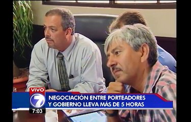Porteadores y Gobierno no llegan a acuerdo tras más de 7 horas de negociaciones