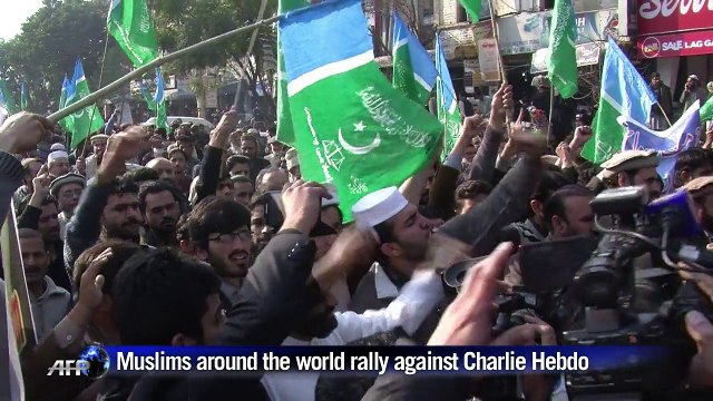 Muslims around the world rally against Charlie Hebdo