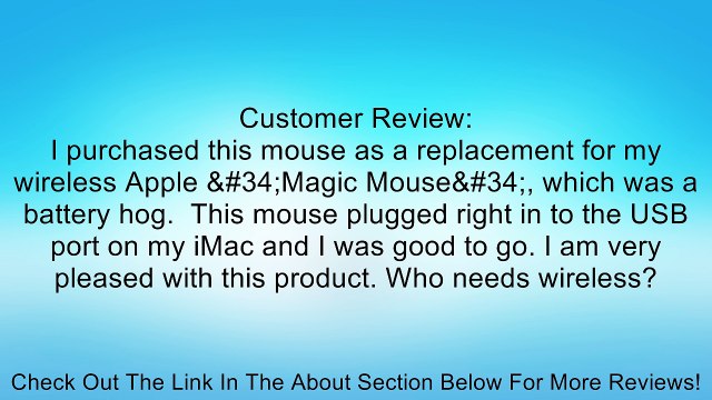 Belkin 3-Button Wired USB Optical Mouse for PCs, Desktops and Laptops Review