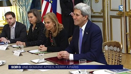 John Kerry vient apporter son soutien à la France après les attentats