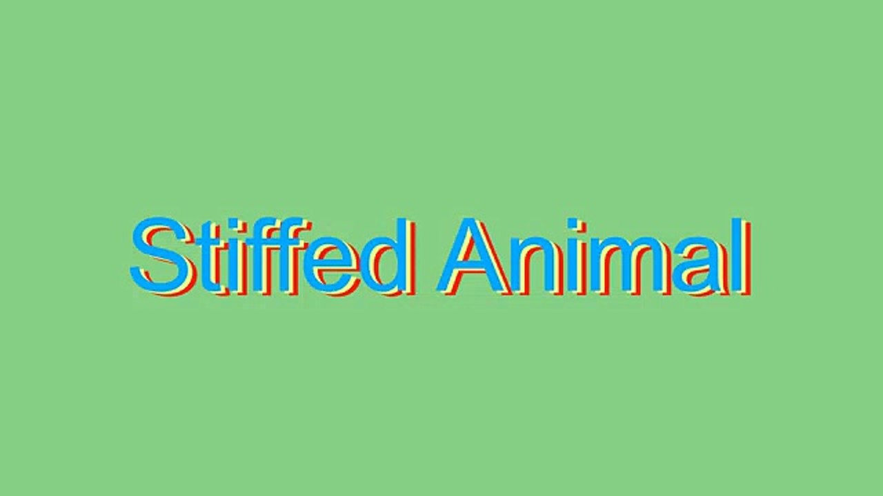 How to Pronounce Stiffed Animal