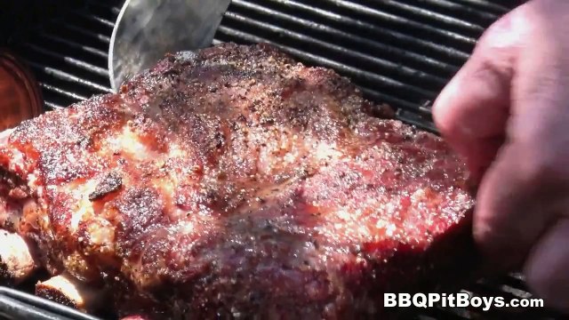 BBQ Beef Ribs smoked on the Grill