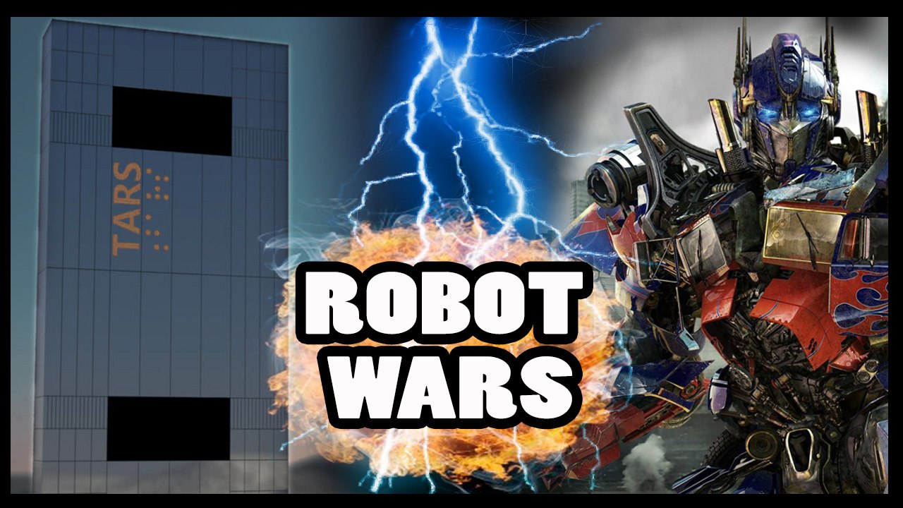 OPTIMUS PRIME vs T.A.R.S - Robot Wars!