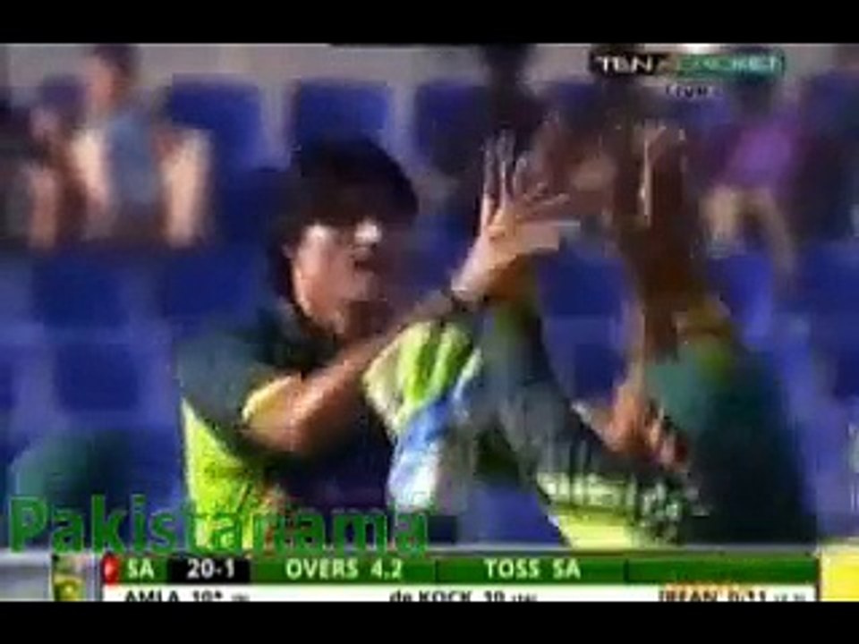Stunning Yorker by Muhammad Irfan to Hashim Amla