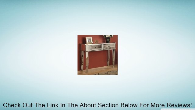 Powell Mirrored Console with Silver Wood Review