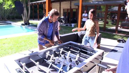 David Beckham scores amazing goal Foosball (HD)