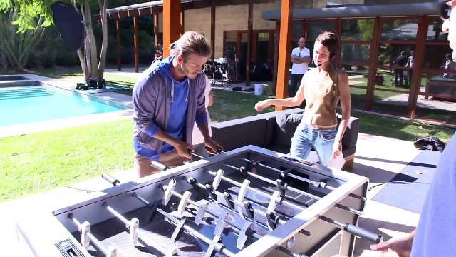 David Beckham scores amazing goal Foosball (HD)