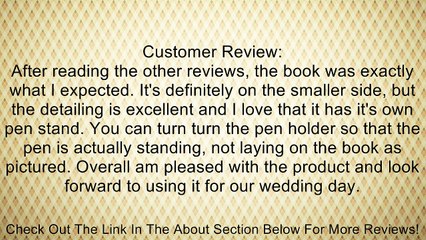 Cathy's Concepts Vintage Lace Guest Book and Pen Set Review