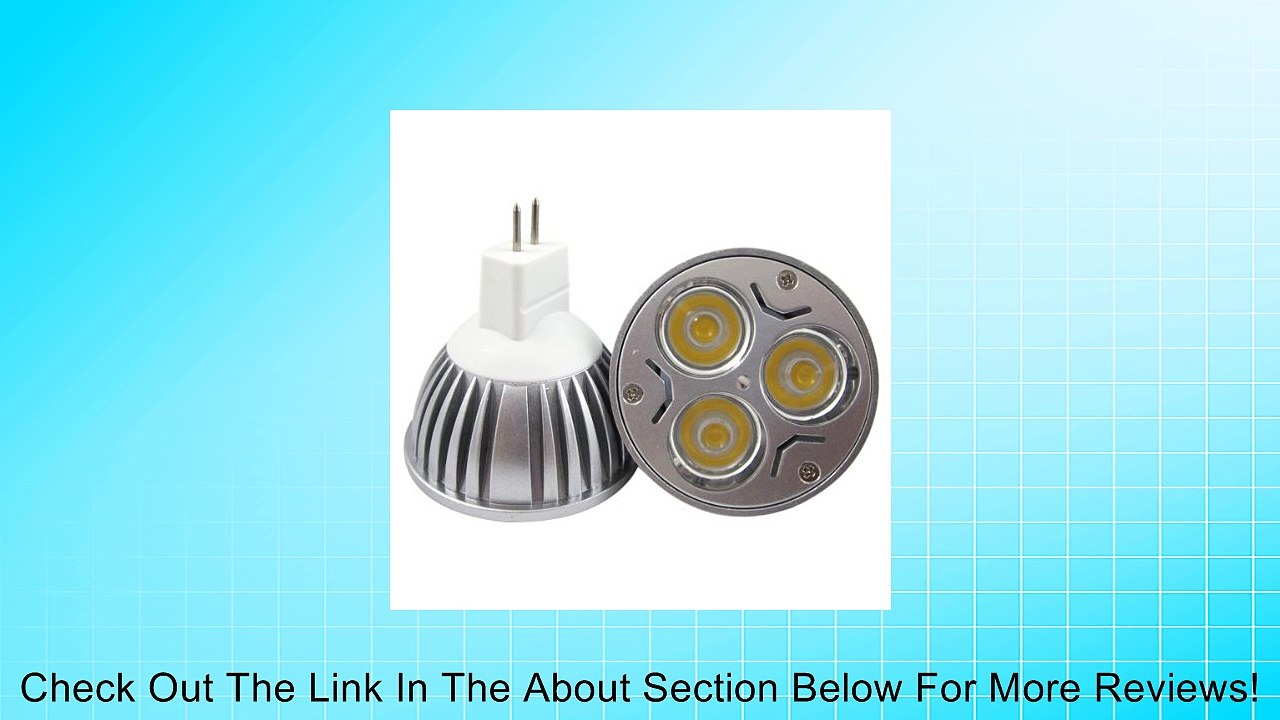 MR16 6W Warm White 3000K 45 Degree 12V LED Light Bulb 300 Lumens (Pack of 2) Review