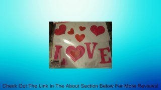 Valentine Window Gel Cling ~ Love & Hearts Review