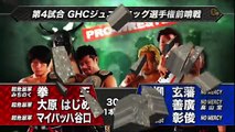 Maybach Taniguchi, Kenou & Hajime Ohara vs. Yoshihiro Takayama, Akitoshi Saito & Genba Hirayanagi (NOAH)