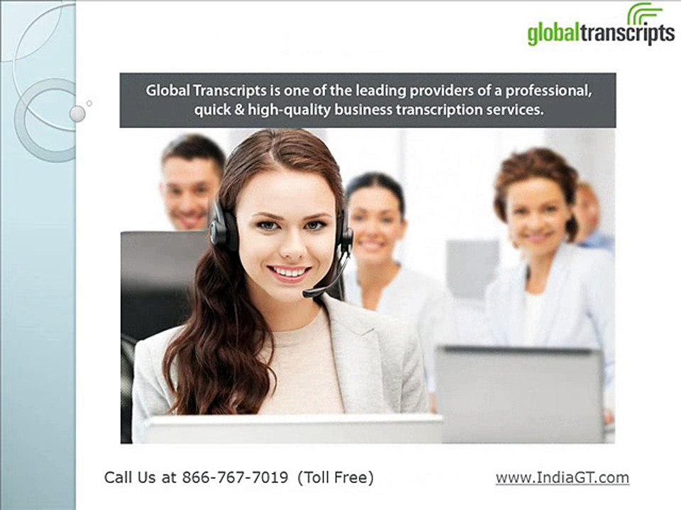 Global Transcripts - Business Transcription Services