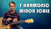 How To Play - F Harmonic Minor Scale - Guitar Lesson For Beginners