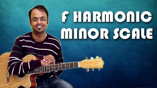 How To Play - F Harmonic Minor Scale - Guitar Lesson For Beginners