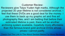 JVC Taiyo Yuden Silver Lacquer 8X DVD-R Media (Premium Line) 100 Pack in Cake Box Review