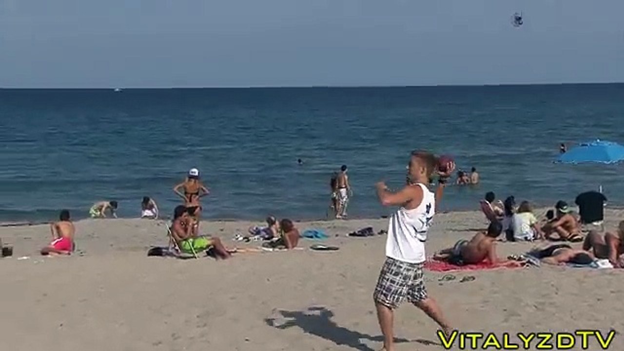 Spider Man Gets Knocked Out At The Beach!