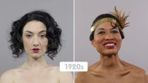 100 Years of women's Beauty : 1 minute time lapse!