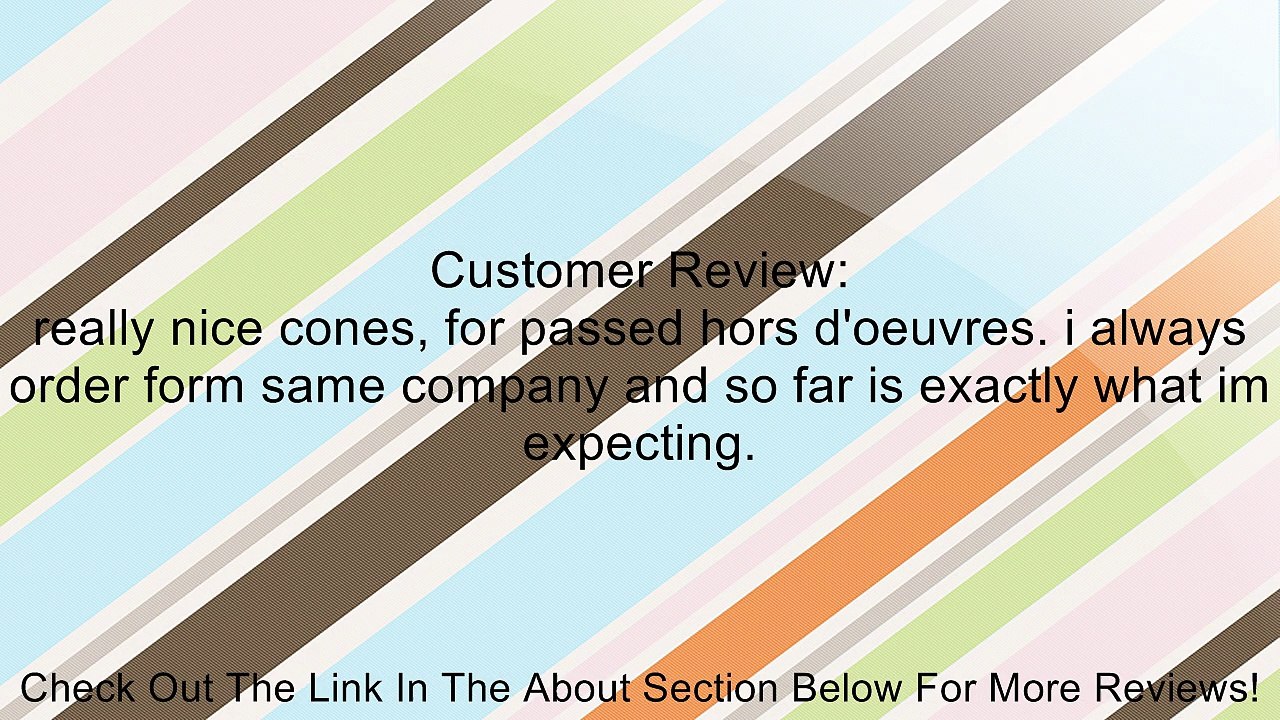 Bamboo Studios 3-Inch by 7-Inch Cones, 50-Pack Review