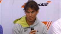 Rafael Nadal and Caroline Wozniacki at the Babolat event at Australian Open (16/01/2015)