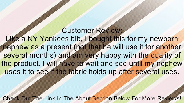 MLB Baseball Full Color Mesh Baby Bibs Review