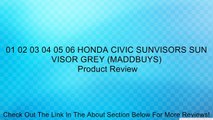01 02 03 04 05 06 HONDA CIVIC SUNVISORS SUN VISOR GREY (MADDBUYS) Review