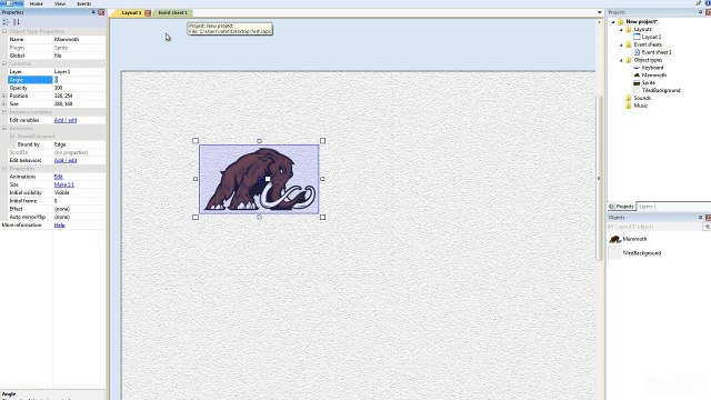 Lesson #17 - How to rotate your sprite with an event - Construct 2