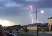 Lightning Bolts Strike Melbourne Surburbs