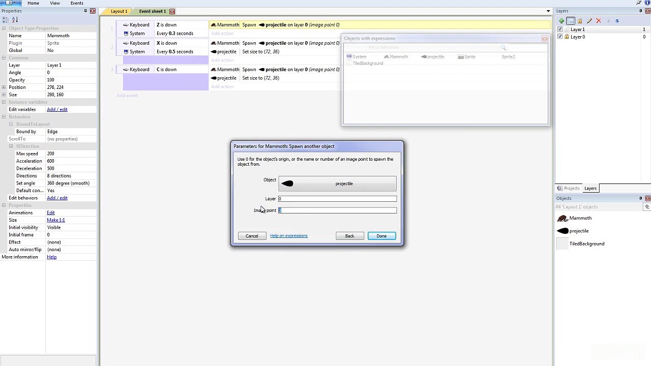 Lesson # 26 - Setting the Projectiles Origin - Construct 2 by Downic.com