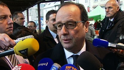 Interview du président de la République à son arrivée à Tulle