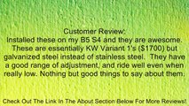 ST Suspension 90603 Coilover Kit for Audi A4 (8D/B5) Quattro Sedan, Wagon and S4 (8D/B5) Sedan, (Set of 4) Review