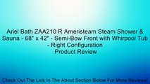 Ariel Bath ZAA210 R Ameristeam Steam Shower & Sauna - 68