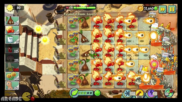 Plants vs Zombies 2 Frostbite Caves Pepper Pult Pinata Party Endless Challenge!