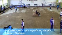 Troisième tour, tir rapide en double, Digoin contre Fontaine, Sport Boules, J6 Elite Féminine, Saison 2014 /2015