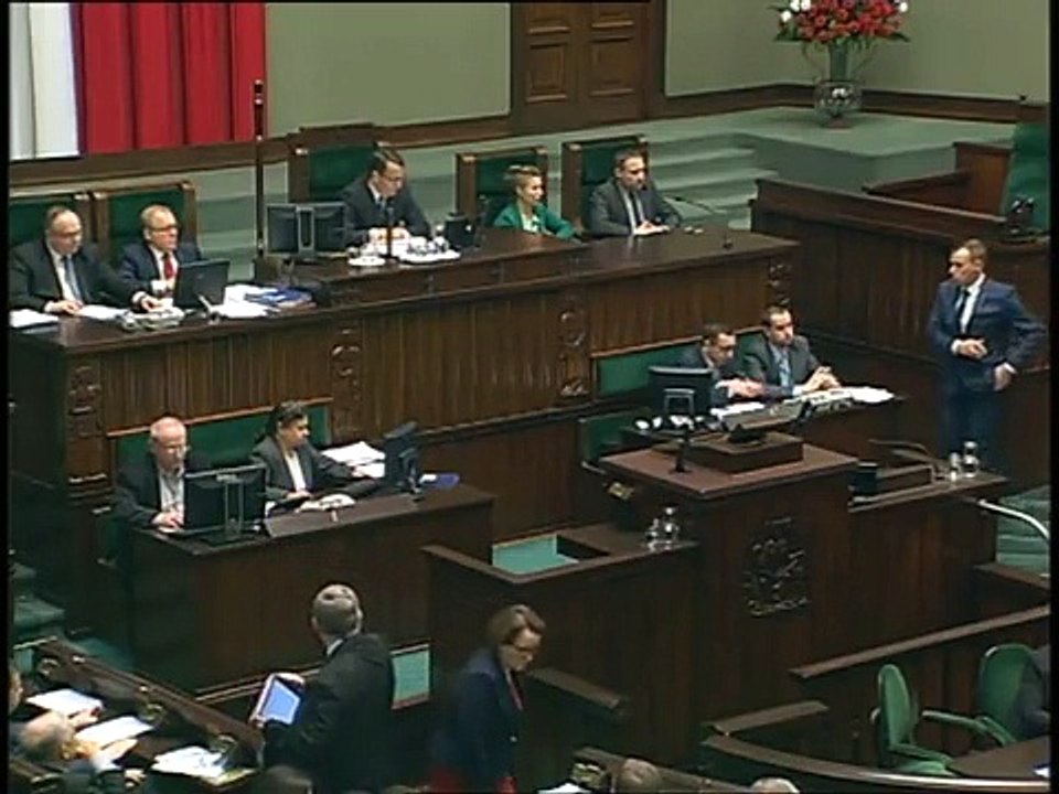 Poseł Cezary Olejniczak - Wystąpienie z dnia 16 stycznia 2015 roku.
