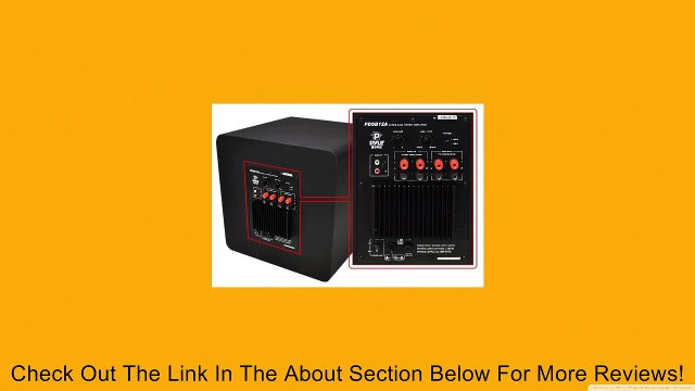 Pyle Home PDSB10A 10-Inch 100-Watt Active Powered Subwoofer for Home Theater Review
