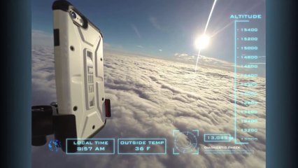 iPhone 6 dropped in Space using balloon flight to 101,000 Feet in stratosphere